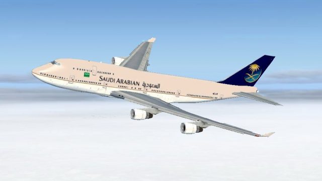 Saudi Arabian Boeing 747-400 HZ-AIZ for FSX
