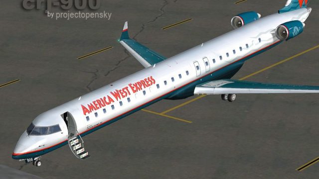 Screenshot 1 — America West Bombardier CRJ 900