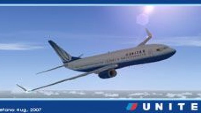 Screenshot 1 — United Airlines Boeing 737-800