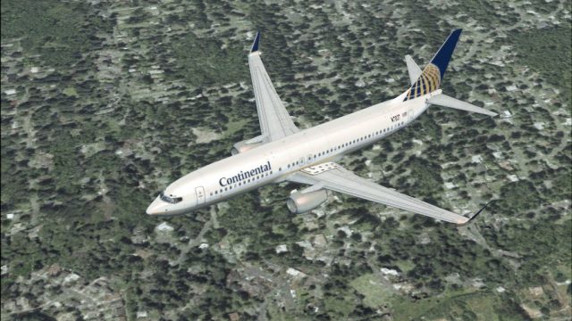Screenshot 1 — Continental Airlines Boeing 737-800 N7927