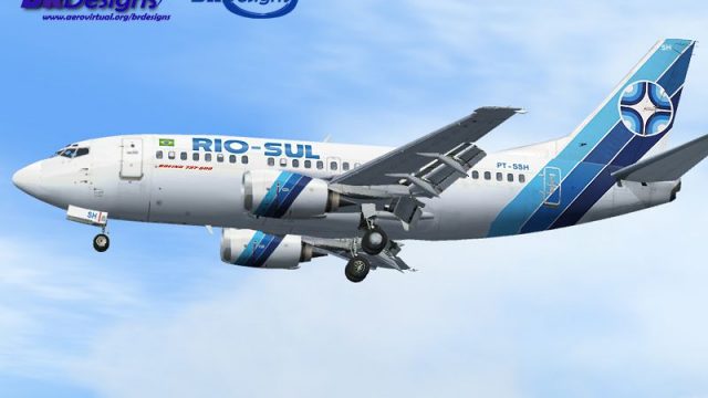 Screenshot 1 — Rio-Sul Boeing 737-500 PT-SSG