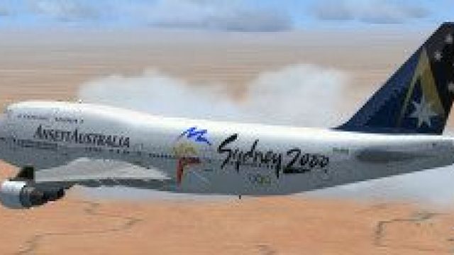 Screenshot 1 — Ansett Australia Boeing 747-400