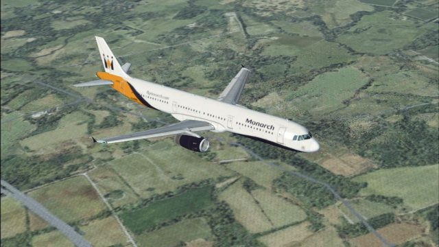 Screenshot 1 — Monarch Airlines Airbus A321 G-OZBL