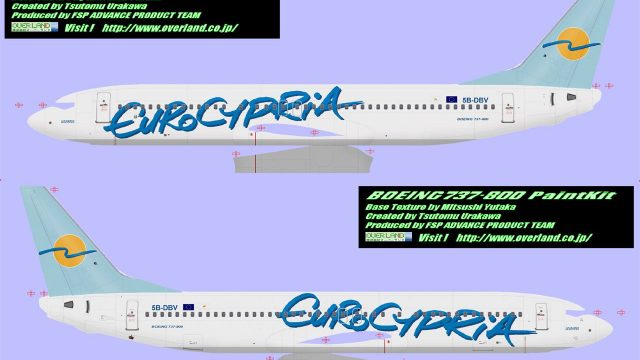 Screenshot 1 — Eurocypria Airlines Boeing 737-8Q8 5B-DBV 'Levantes'