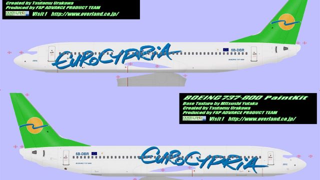 Screenshot 1 — Eurocypria Airlines Boeing 737-8Q8 5B-DBR 'Eypos'
