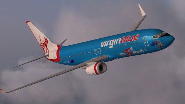 Screenshot 1 — Virgin Blue Boeing 737-800 '50th Aircraft Special'