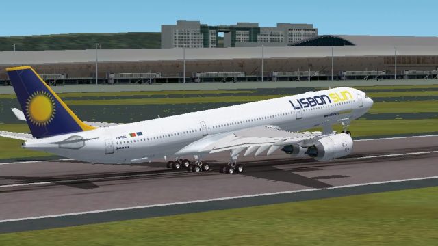 Screenshot 1 — Lisbon Sun Airbus A340-500