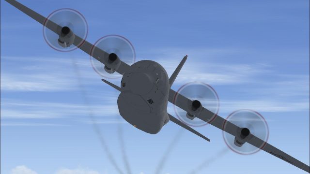 Screenshot 1 — Lockheed C-130 Engine Smoke