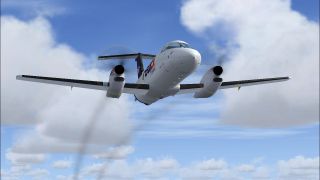 Screenshot 2 — EMB-120 Engine Smoke Effect