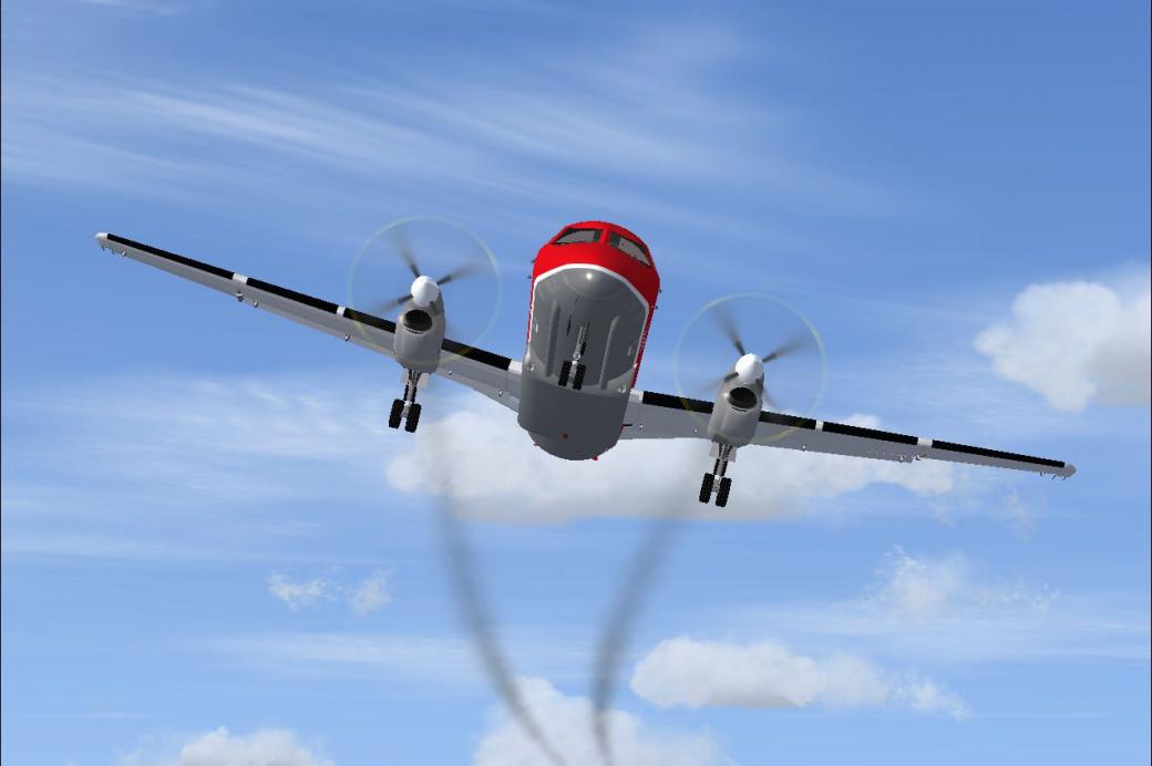 Fairchild Metroliner III Engine Smoke Effect for FSX