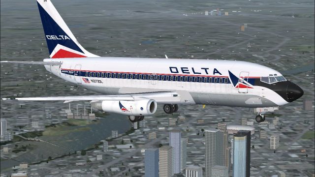 Screenshot 1 — Boeing 737-200 Smoke Effects