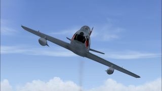 Screenshot 1 — Compatible F-86 Sabre Engine Smoke Effect