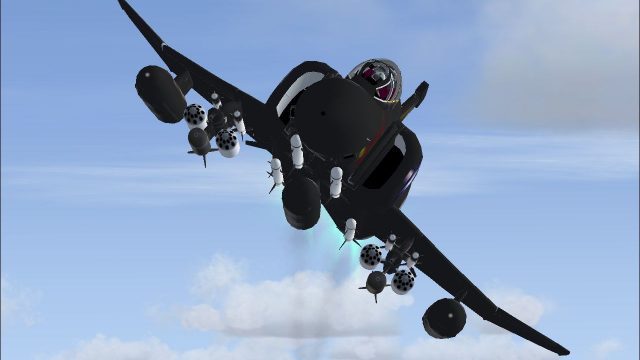 Screenshot 1 — F-4 Phantom II Smoke Effects