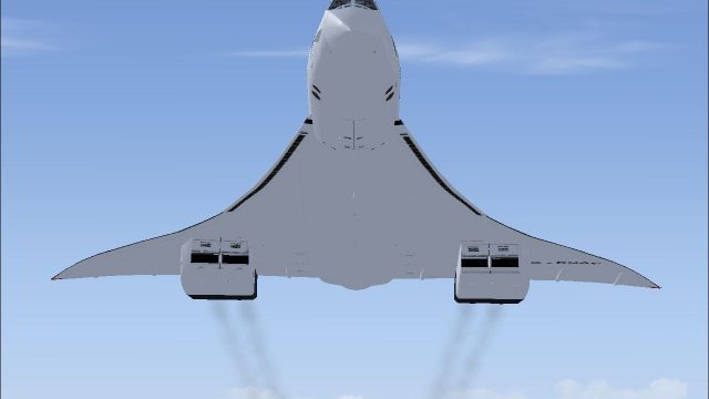 Screenshot 1 — Concorde Smoke Effects