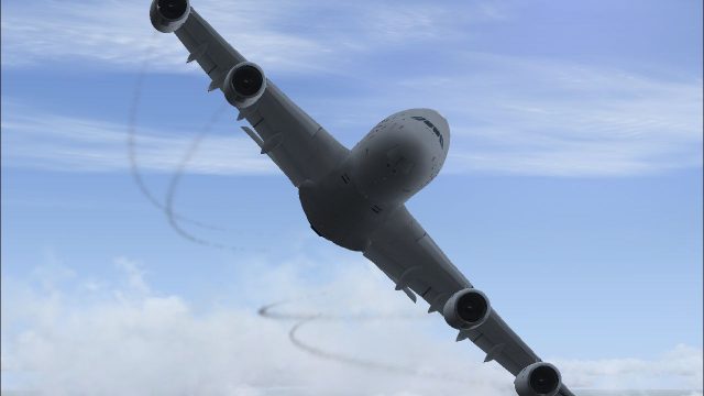 Screenshot 1 — Airbus A380 Smoke Effect