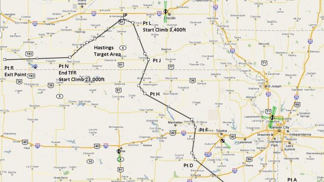 Screenshot 1 — Flight Plan For OB-31 Hastings Nebraska