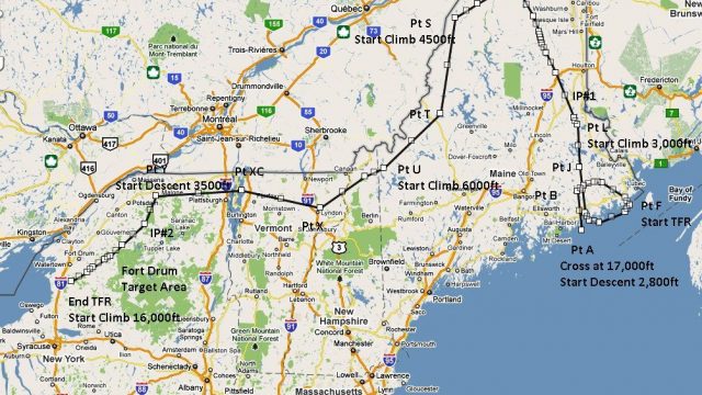 Screenshot 1 — Flight Plan For OB-27 Ashland Fort Drum