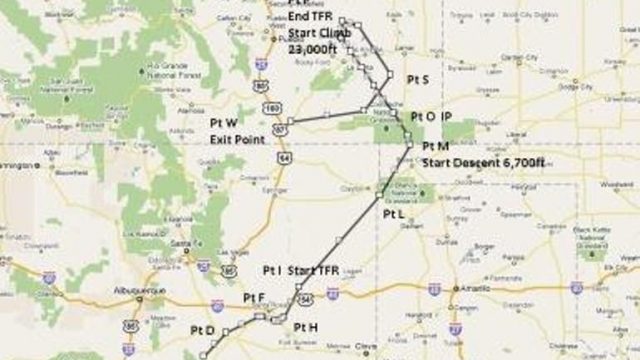 Screenshot 1 — Flight Plan For OB-18 La Janta Colorado