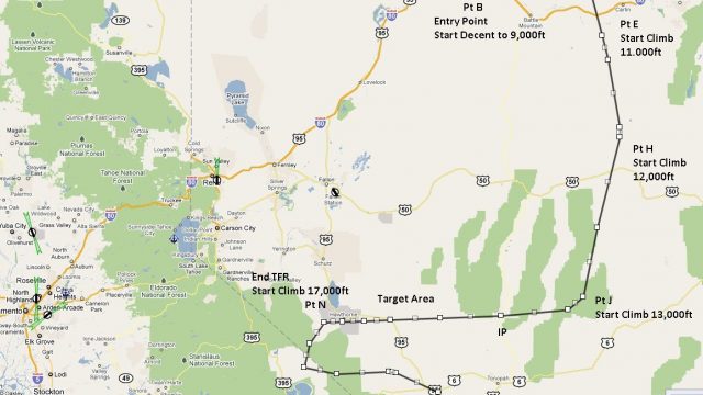 Screenshot 1 — Flight Plan For OB-10 Hawthorne Nevada