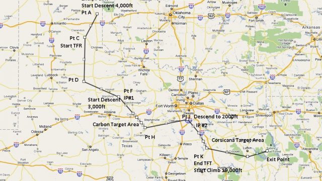 Screenshot 1 — Flight Plan For OB-96 Fort Worth Texas