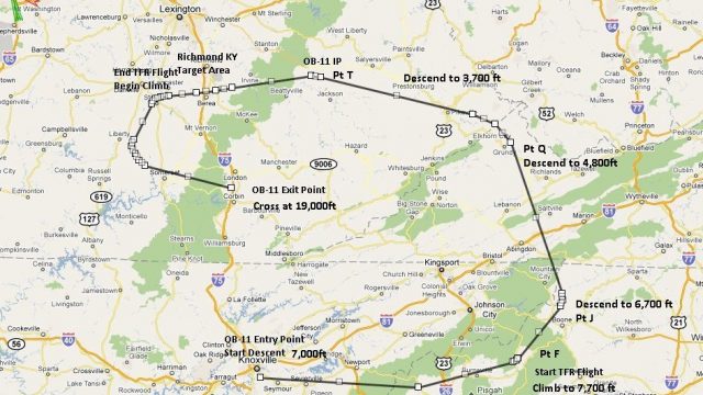 Screenshot 1 — Flight Plan For OB-11 Richmond KY (New)