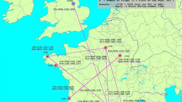 Screenshot 1 — French Air Force Refueling Flight Plan