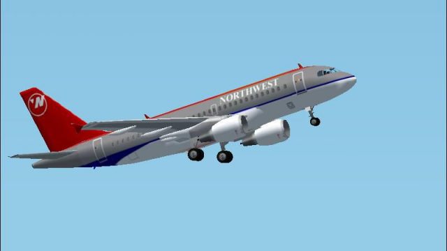 Screenshot 1 — Northwest Airlines Airbus A319