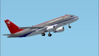 Screenshot 1 — Northwest Airlines Airbus A319