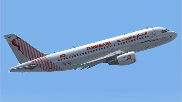 Screenshot 1 — Tunisair Airbus A319-114