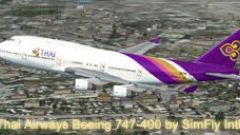 Screenshot 1 — Thai Airways Boeing 747-400