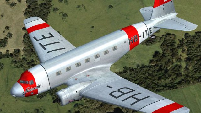 Screenshot 1 — Swissair Douglas DC-2 HB-ITE