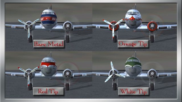 Screenshot 1 — MAAM-Sim Douglas DC-3 Prop Textures