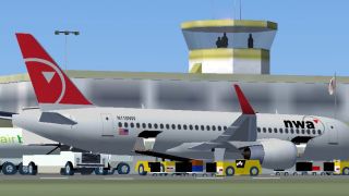 Screenshot 1 — Northwest Airlink Bombardier CSeries 110