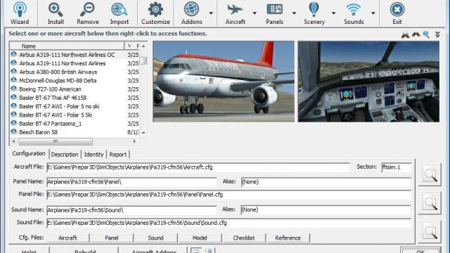 Screenshot 1 — Addit! Pro: Aircraft & Add-on Manager/Installer for Prepar3D