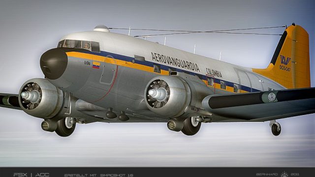 Screenshot 1 — Aerovanguardia Colombia Douglas DC-3