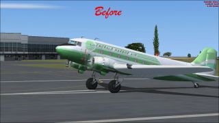 Screenshot 1 — Default Douglas DC-3 Blurred Texture Fix