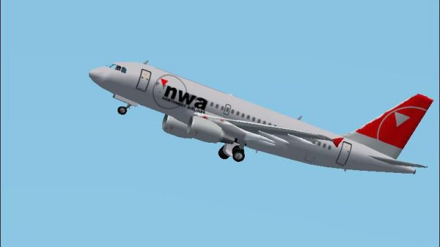Screenshot 1 — Northwest-New Colors Airbus A319