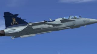 Screenshot 2 — Saab Gripen D ETPS livery for Alphasim