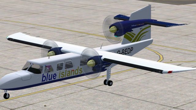 Screenshot 1 — Blue Islands BN Trislander