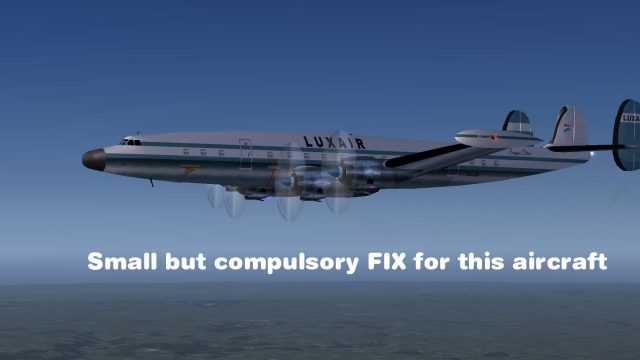 Screenshot 1 — Luxair Lockheed L-1049G Fix