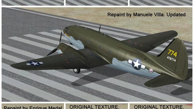 Screenshot 1 — Curtiss C-46 Commando Updated Textures