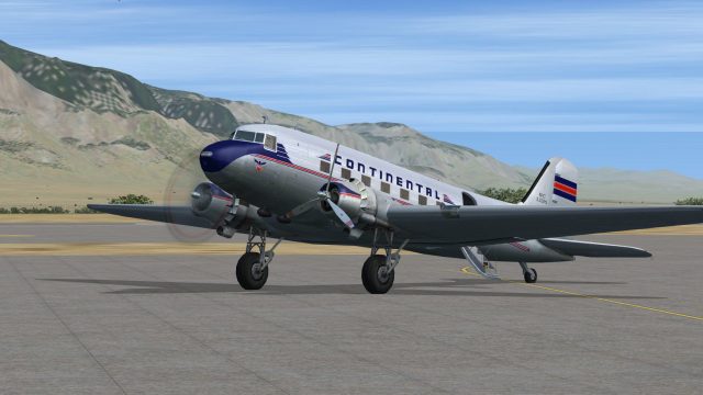 Screenshot 1 — Continental Airlines Dougas DC-3