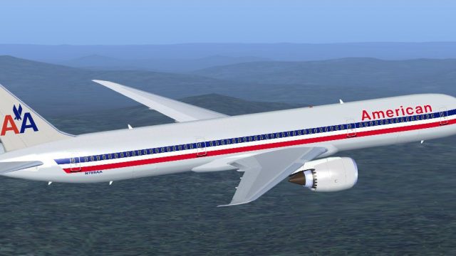 Screenshot 1 — American Airlines Boeing 787-9