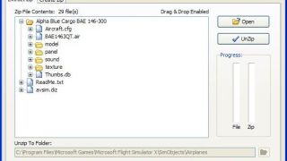Screenshot 1 — TweakFS Zip Utility V1.0