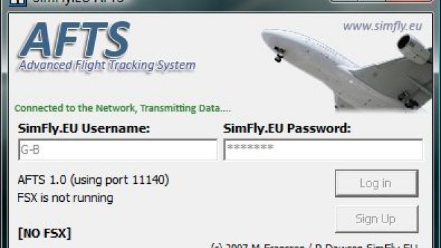 Screenshot 1 — SimFly.EU AFTS