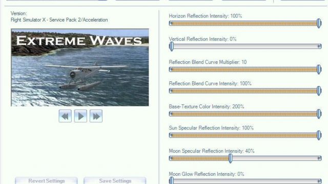 Screenshot 1 — Flight Simulator Water Configurator V3.15