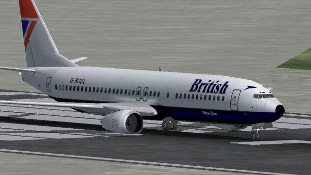 Screenshot 1 — b737_400, Repainted in Old British Airways Colours