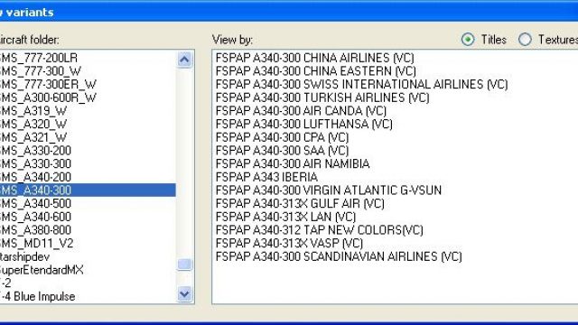 Screenshot 1 — AircraftTweak V1.1