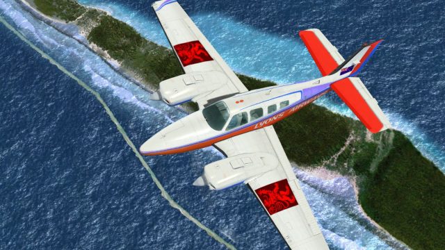 Screenshot 1 — Multicolor Beechcraft Baron 58