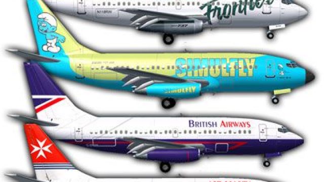 Screenshot 1 — Boeing 737 200 ten aircraft pack